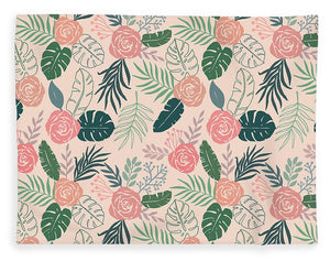 Tropical Floral Pattern - Blanket