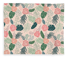 Load image into Gallery viewer, Tropical Floral Pattern - Blanket