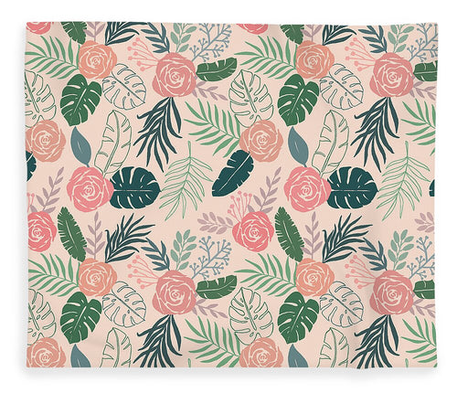 Tropical Floral Pattern - Blanket