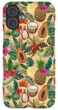 Load image into Gallery viewer, Tropical Fruit and Flowers Pattern - Phone Case