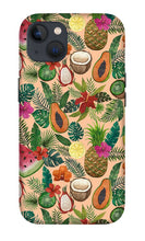 Load image into Gallery viewer, Tropical Fruit and Flowers Pattern - Phone Case