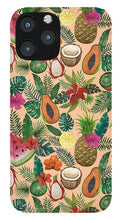 Load image into Gallery viewer, Tropical Fruit and Flowers Pattern - Phone Case