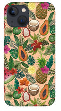 Load image into Gallery viewer, Tropical Fruit and Flowers Pattern - Phone Case
