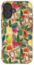 Load image into Gallery viewer, Tropical Fruit and Flowers Pattern - Phone Case