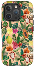 Load image into Gallery viewer, Tropical Fruit and Flowers Pattern - Phone Case