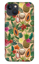 Load image into Gallery viewer, Tropical Fruit and Flowers Pattern - Phone Case