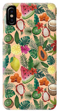 Load image into Gallery viewer, Tropical Fruit and Flowers Pattern - Phone Case