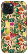 Load image into Gallery viewer, Tropical Fruit and Flowers Pattern - Phone Case