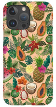 Load image into Gallery viewer, Tropical Fruit and Flowers Pattern - Phone Case