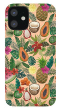 Load image into Gallery viewer, Tropical Fruit and Flowers Pattern - Phone Case