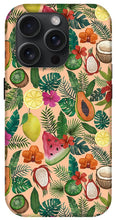 Load image into Gallery viewer, Tropical Fruit and Flowers Pattern - Phone Case