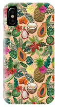 Load image into Gallery viewer, Tropical Fruit and Flowers Pattern - Phone Case