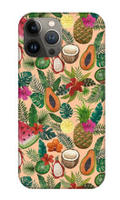 Load image into Gallery viewer, Tropical Fruit and Flowers Pattern - Phone Case