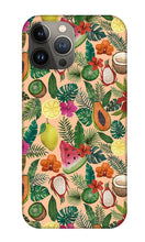 Load image into Gallery viewer, Tropical Fruit and Flowers Pattern - Phone Case