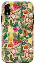 Load image into Gallery viewer, Tropical Fruit and Flowers Pattern - Phone Case
