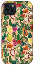 Load image into Gallery viewer, Tropical Fruit and Flowers Pattern - Phone Case