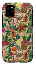 Load image into Gallery viewer, Tropical Fruit and Flowers Pattern - Phone Case