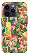 Load image into Gallery viewer, Tropical Fruit and Flowers Pattern - Phone Case