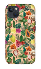 Load image into Gallery viewer, Tropical Fruit and Flowers Pattern - Phone Case