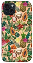 Load image into Gallery viewer, Tropical Fruit and Flowers Pattern - Phone Case