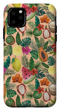 Load image into Gallery viewer, Tropical Fruit and Flowers Pattern - Phone Case