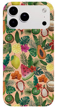 Load image into Gallery viewer, Tropical Fruit and Flowers Pattern - Phone Case