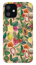 Load image into Gallery viewer, Tropical Fruit and Flowers Pattern - Phone Case