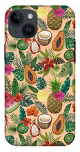 Load image into Gallery viewer, Tropical Fruit and Flowers Pattern - Phone Case