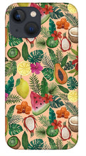 Load image into Gallery viewer, Tropical Fruit and Flowers Pattern - Phone Case