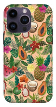 Load image into Gallery viewer, Tropical Fruit and Flowers Pattern - Phone Case