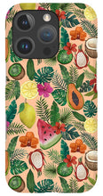 Load image into Gallery viewer, Tropical Fruit and Flowers Pattern - Phone Case