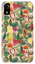 Load image into Gallery viewer, Tropical Fruit and Flowers Pattern - Phone Case