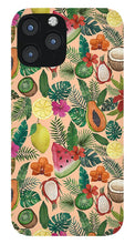 Load image into Gallery viewer, Tropical Fruit and Flowers Pattern - Phone Case
