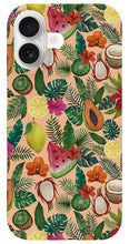 Load image into Gallery viewer, Tropical Fruit and Flowers Pattern - Phone Case