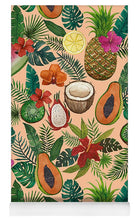 Load image into Gallery viewer, Tropical Fruit and Flowers Pattern - Yoga Mat