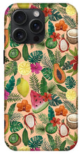 Load image into Gallery viewer, Tropical Fruit and Flowers Pattern - Phone Case