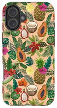 Load image into Gallery viewer, Tropical Fruit and Flowers Pattern - Phone Case