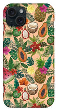Load image into Gallery viewer, Tropical Fruit and Flowers Pattern - Phone Case