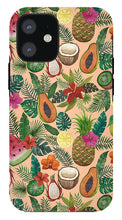 Load image into Gallery viewer, Tropical Fruit and Flowers Pattern - Phone Case