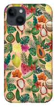 Load image into Gallery viewer, Tropical Fruit and Flowers Pattern - Phone Case