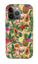 Load image into Gallery viewer, Tropical Fruit and Flowers Pattern - Phone Case