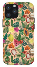 Load image into Gallery viewer, Tropical Fruit and Flowers Pattern - Phone Case