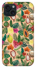 Load image into Gallery viewer, Tropical Fruit and Flowers Pattern - Phone Case