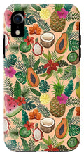 Load image into Gallery viewer, Tropical Fruit and Flowers Pattern - Phone Case
