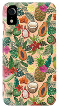 Load image into Gallery viewer, Tropical Fruit and Flowers Pattern - Phone Case