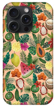 Load image into Gallery viewer, Tropical Fruit and Flowers Pattern - Phone Case