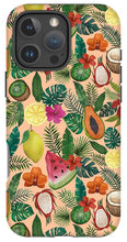 Load image into Gallery viewer, Tropical Fruit and Flowers Pattern - Phone Case