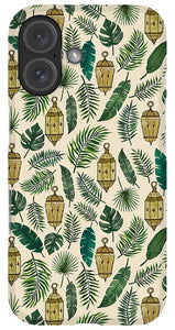 Tropical Lanterns and Leaves Pattern - Phone Case