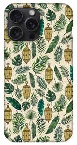 Tropical Lanterns and Leaves Pattern - Phone Case
