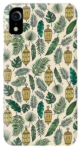 Tropical Lanterns and Leaves Pattern - Phone Case